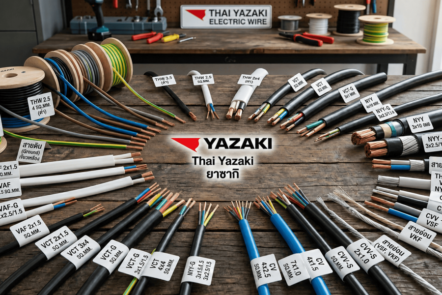 Thai Yazaki สาย THW VAF VCT NYY CV
