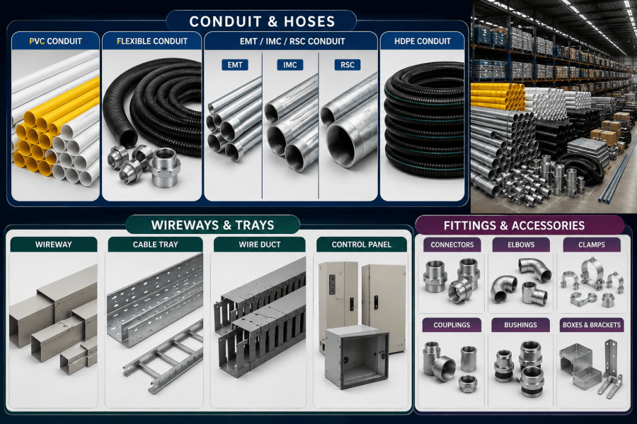 Wireways & Trays Conduit & Hoses
